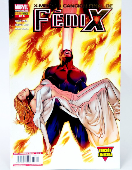 CÓMIC X-MEN LA CANCIÓN FINAL DE FÉNIX 4 EDICIÓN LIMITADA PANINI MARVEL GRAPA DE KIOSCO