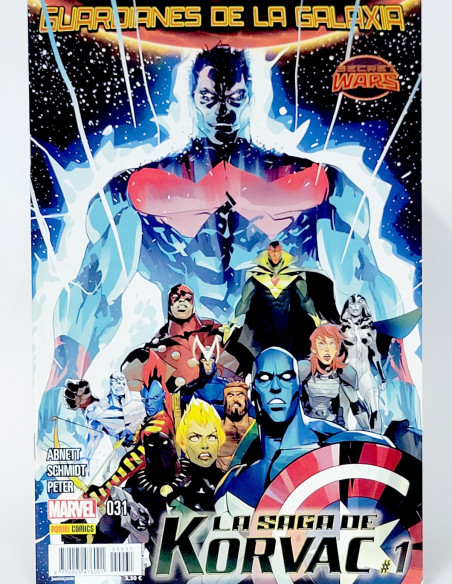 CÓMIC GUARDIANES DE LA GALAXIA 31 LA SAGA DE KORVAC PANINI MARVEL GRAPA DE KIOSCO