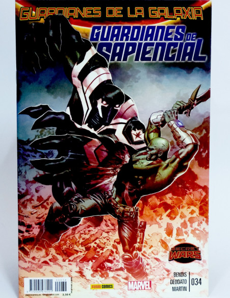 CÓMIC GUARDIANES DE LA GALAXIA 34 SAPIENCIAL PANINI MARVEL GRAPA DE KIOSCO