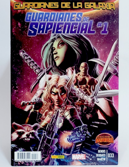 CÓMIC GUARDIANES DE LA GALAXIA 33 SAPIENCIAL PANINI MARVEL GRAPA DE KIOSCO