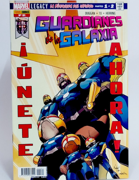 CÓMIC GUARDIANES DE LA GALAXIA 61 PANINI MARVEL GRAPA DE KIOSCO