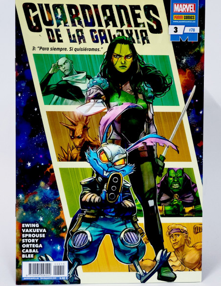 CÓMIC GUARDIANES DE LA GALAXIA 78 PANINI MARVEL GRAPA DE KIOSCO