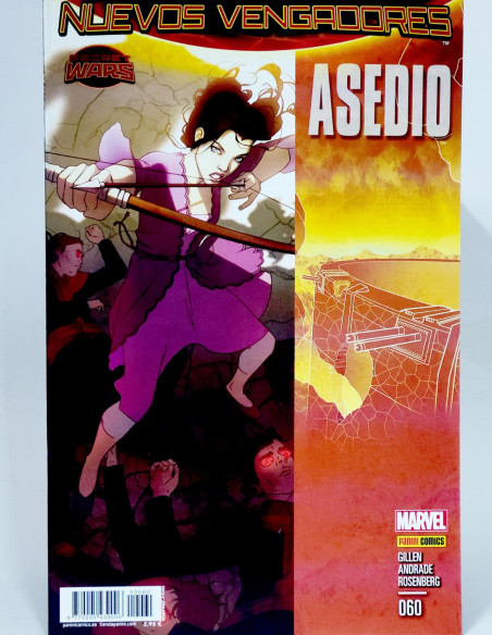 CÓMIC NUEVOS VENGADORES 60 ASEDIO SECRET WARS PANINI MARVEL GRAPA DE KIOSCO