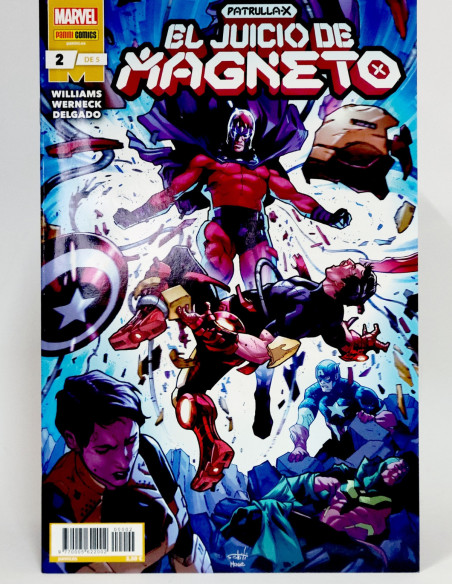 CÓMIC PATRULLA -X EL JUICIO DE MAGNETO 2 PANINI MARVEL GRAPA DE KIOSCO