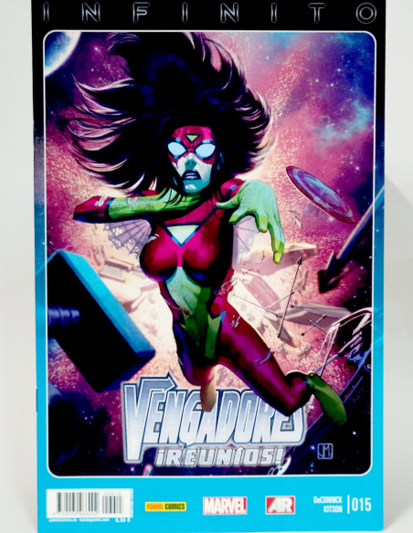 CÓMIC VENGADORES REUNIOS 15 INFINITO PANINI MARVEL GRAPA DE KIOSCO