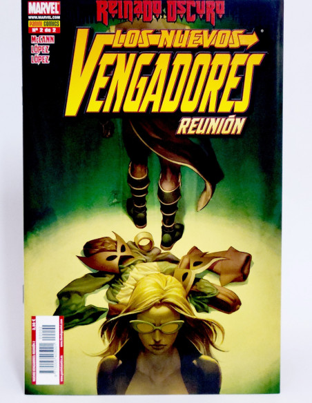 CÓMIC LOS NUEVOS VENGADORES 2 REUNIÓN REINADO OSCURO PANINI MARVEL GRAPA DE KIOSCO