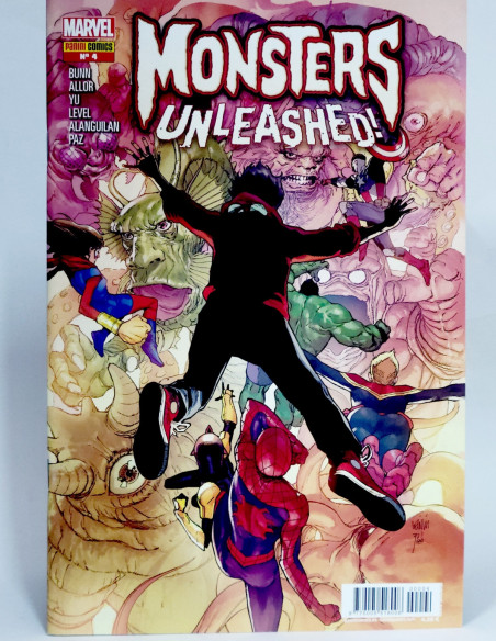 CÓMIC MONSTERS UNLEASHED 4 PANINI MARVEL GRAPA DE KIOSCO