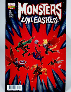 CÓMIC MONSTERS UNLEASHED 2 PANINI MARVEL GRAPA DE KIOSCO