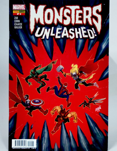 CÓMIC MONSTERS UNLEASHED 2 PANINI MARVEL GRAPA DE KIOSCO