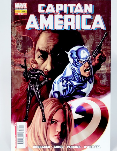 CÓMIC CAPITAN AMERICA 37 VOL.7 PANINI MARVEL GRAPA VOLUMEN DE KIOSCO