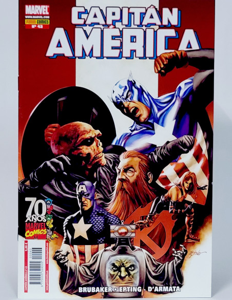 CÓMIC CAPITAN AMERICA 43 VOL.7 PANINI MARVEL GRAPA VOLUMEN DE KIOSCO