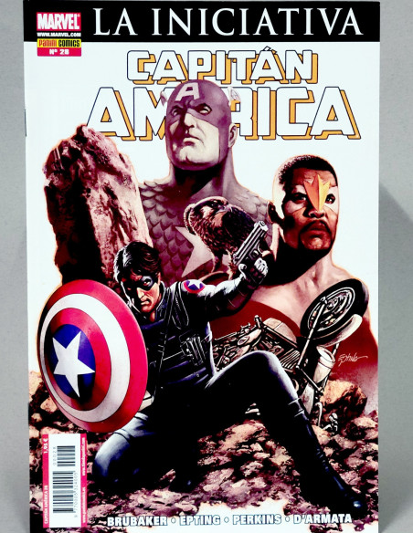 CÓMIC CAPITAN AMERICA 28 LA INICIATIVA VOL.7 PANINI MARVEL GRAPA VOLUMEN DE KIOSCO