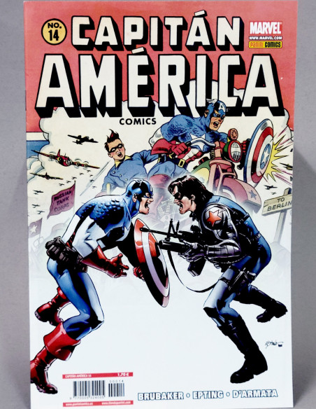 CÓMIC CAPITAN AMERICA 14 VOL.7 PANINI MARVEL GRAPA VOLUMEN DE KIOSCO
