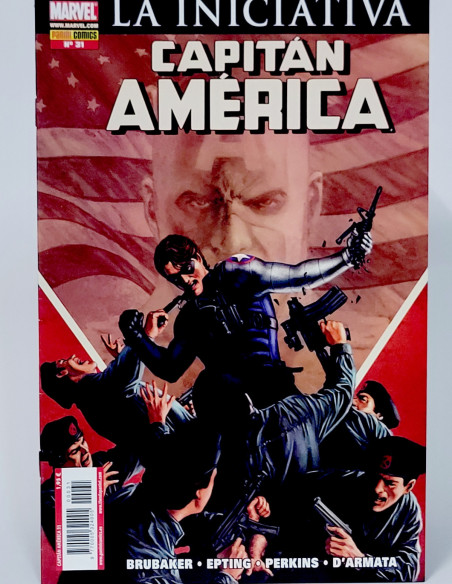 CÓMIC CAPITAN AMERICA 31 LA INICIATIVA VOL.7 PANINI MARVEL GRAPA VOLUMEN DE KIOSCO