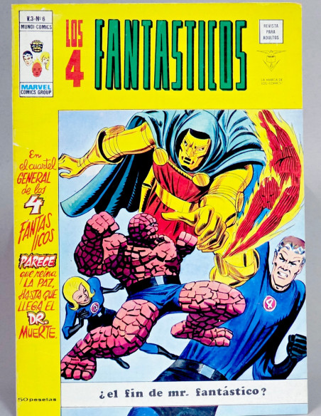 CÓMIC LOS 4 FANTASTICOS 6 EL FIN DE MR FANTÁSTICO VOL.3 VERTICE MARVEL VOLUMEN EXCELENTE ESTADO
