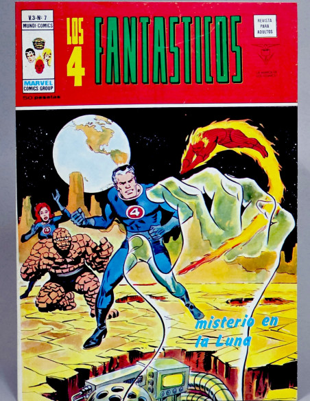 CÓMIC LOS 4 FANTASTICOS 7 MISTERIO EN LA LUNA VOL.3 VERTICE MARVEL VOLUMEN EXCELENTE ESTADO
