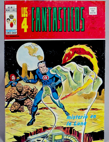 CÓMIC LOS 4 FANTASTICOS 7 MISTERIO EN LA LUNA VOL.3 VERTICE MARVEL VOLUMEN MUY BUEN ESTADO