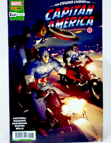 CÓMIC CAPITAN AMERICA 128 VOL.8 PANINI MARVEL GRAPA VOLUMEN DE KIOSCO