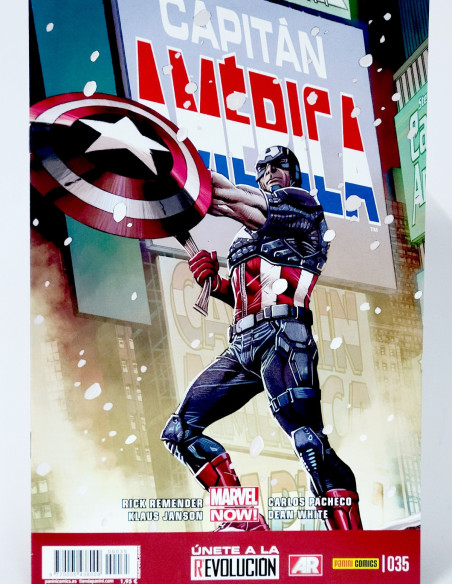 CÓMIC CAPITAN AMERICA 35 VOL.8 PANINI MARVEL GRAPA VOLUMEN DE KIOSCO