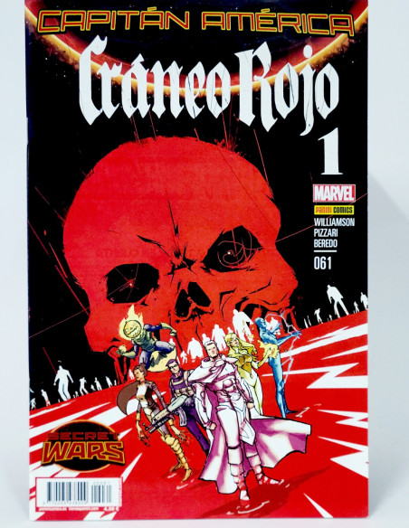 CÓMIC CAPITÁN AMÉRICA 61 CRANEO ROJO VOL.8 PANINI MARVEL VOLUMEN GRAPA DE KIOSCO