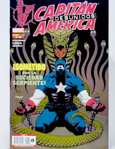 CÓMIC CAPITÁN AMÉRICA DESUNIDOS 29 PANINI MARVEL GRAPA DE KIOSCO