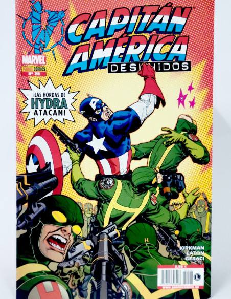 CÓMIC CAPITÁN AMÉRICA DESUNIDOS 28 PANINI MARVEL GRAPA DE KIOSCO