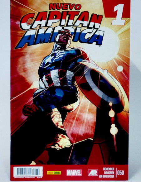 CÓMIC NUEVO CAPITÁN AMÉRICA 50 VOL.8 PANINI MARVEL VOLUMEN GRAPA DE KIOSCO