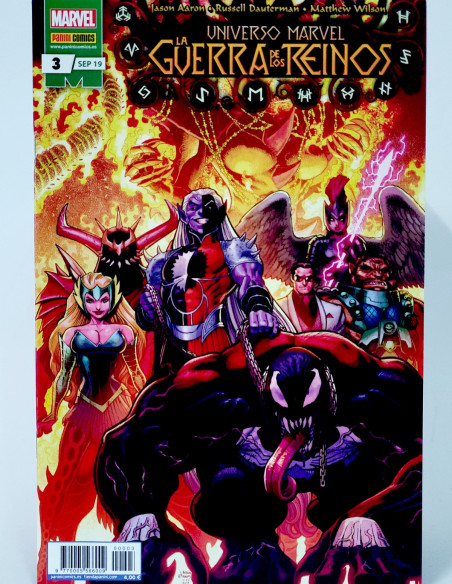 CÓMIC UNIVERSO MARVEL LA GUERRA DE LOS REINOS 3 SEPTIEMBRE 2019 PANINI MARVEL GRAPA DE KIOSCO