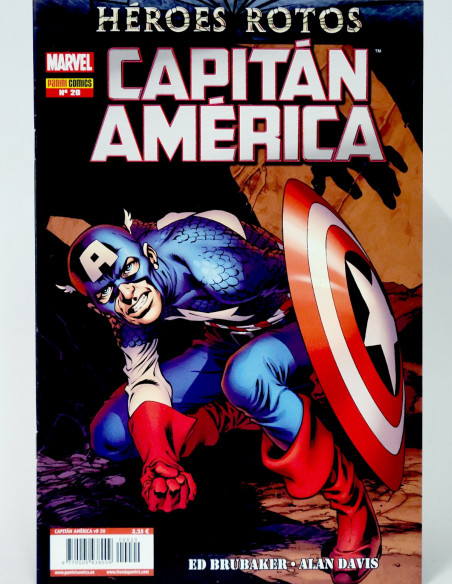 CÓMIC CAPITÁN AMÉRICA 20 HEROES ROTOS VOL.8 PANINI MARVEL GRAPA VOLUMEN DE KIOSCO