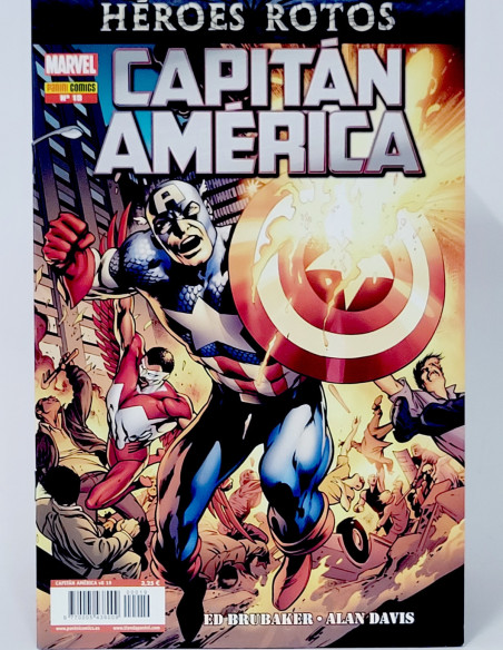 CÓMIC CAPITÁN AMÉRICA 19 HEROES ROTOS VOL.8 PANINI MARVEL GRAPA VOLUMEN DE KIOSCO