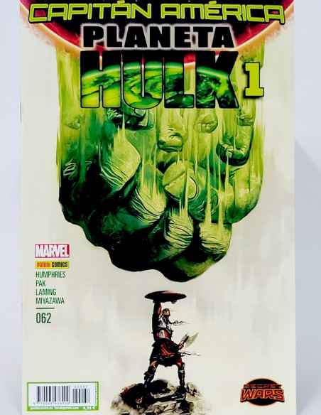 CÓMIC CAPITÁN AMÉRICA PLANETA HULK 62 VOL.8 PANINI MARVEL GRAPA VOLUMEN DE KIOSCO