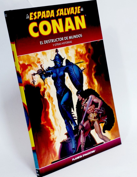 CÓMIC LA ESPADA SALVAJE CONAN 40 DESTRUCTOR DE MUNDOS TAPA DURA PLANETA DEAGOSTINI EXCELENTE ESTADO