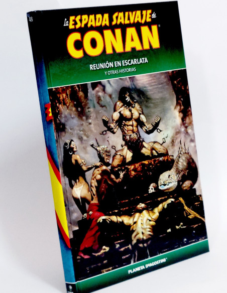 CÓMIC LA ESPADA SALVAJE CONAN 48 REUNIÓN EN ESCARLATA TAPA DURA PLANETA DEAGOSTINI EXCELENTE ESTADO