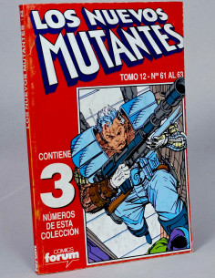 CÓMIC LOS NUEVOS MUTANTES 61 AL 63 TOMO 12 RETAPADO FORUM...