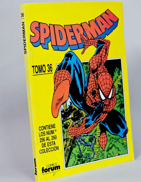CÓMIC SPIDERMAN 256 AL 260 RETAPADO VOL.1 TOMO 36 (SPIDER-MAN) FORUM MARVEL CASI EXCELENTE ESTADO