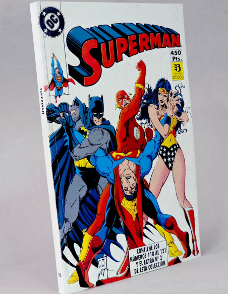 CÓMIC SUPERMAN 118 AL 121 EXTRA 3 RETAPADO 33 EDICIONES ZINCO DC EXCELENTE ESTADO