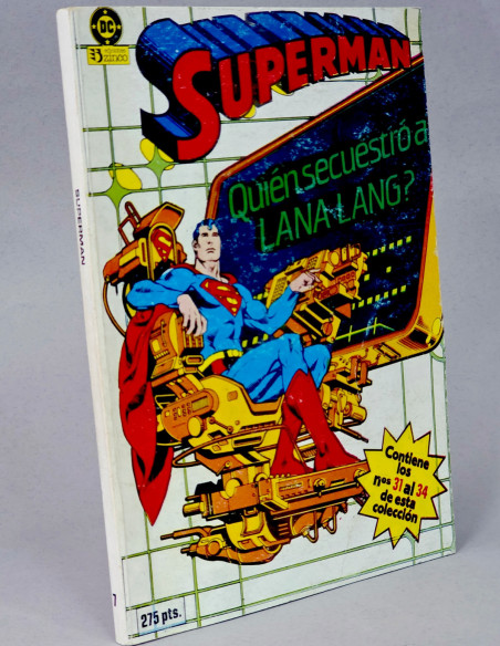 CÓMIC SUPERMAN 31 AL 34 RETAPADO 7 EDICIONES ZINCO DC MUY BUEN ESTADO