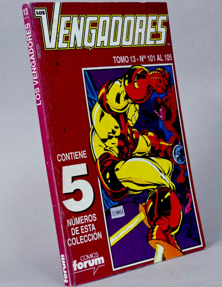CÓMIC LOS VENGADORES 101 AL 105 RETAPADO TOMO 13 VOL.1 FORUM MARVEL VOLUMEN NORMAL/BUEN ESTADO