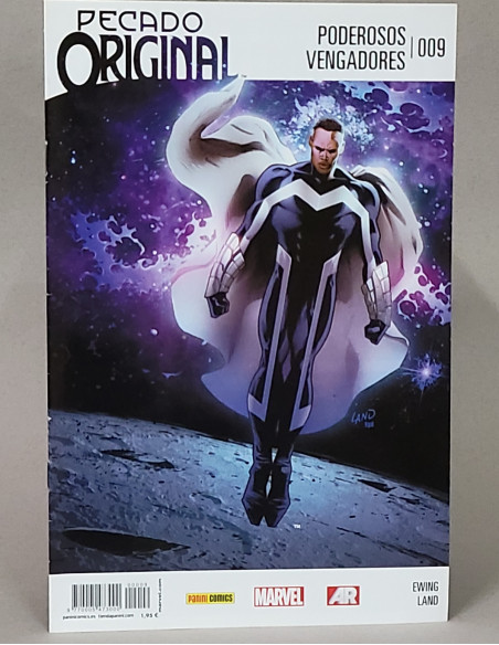 CÓMIC PODEROSOS VENGADORES 9 PECADO ORIGINAL PANINI MARVEL GRAPA DE KIOSCO