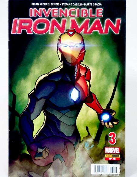 CÓMIC INVENCIBLE IRON MAN 78 PANINI MARVEL GRAPA DE KIOSCO