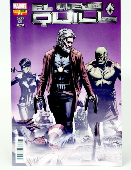 CÓMIC EL VIEJO QUILL 2 PANINI MARVEL GRAPA DE KIOSCO