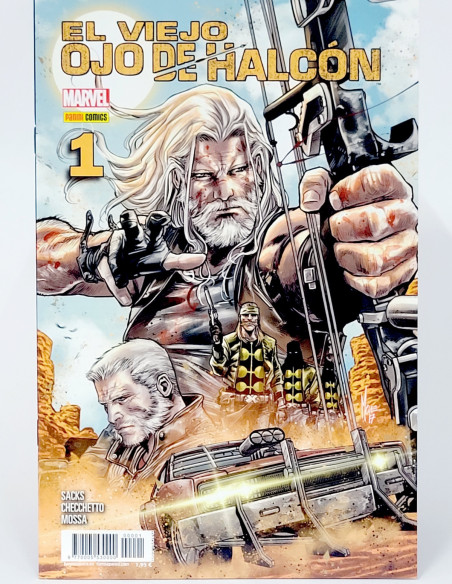 CÓMIC EL VIEJO OJO DE HALCÓN 1 PANINI MARVEL GRAPA DE KIOSCO