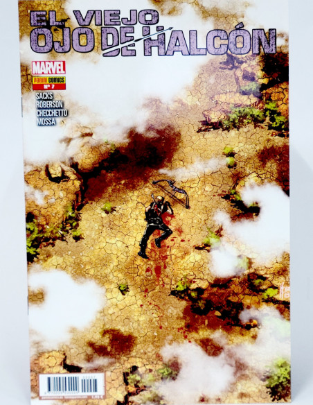 CÓMIC EL VIEJO OJO DE HALCÓN 7 PANINI MARVEL GRAPA DE KIOSCO