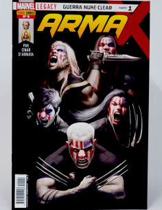 CÓMIC ARMA X 9 LEGACY PANINI MARVEL GRAPA DE KIOSCO