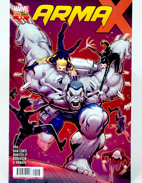 CÓMIC ARMA X 8 LEGACY PANINI MARVEL GRAPA DE KIOSCO