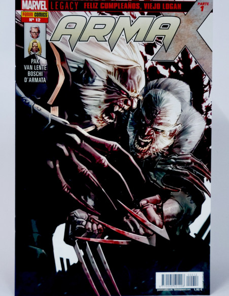 CÓMIC ARMA X 12 LEGACY PANINI MARVEL GRAPA DE KIOSCO