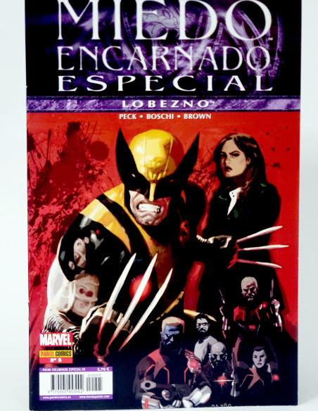 CÓMIC MIEDO ENCARNADO LOBEZNO 5 ESPECIAL PANINI MARVEL GRAPA DE KIOSCO