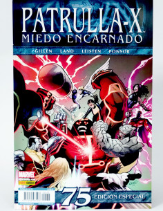 CÓMIC PATRULLA-X 75 MIEDO ENCARNADO PANINI MARVEL GRAPA...