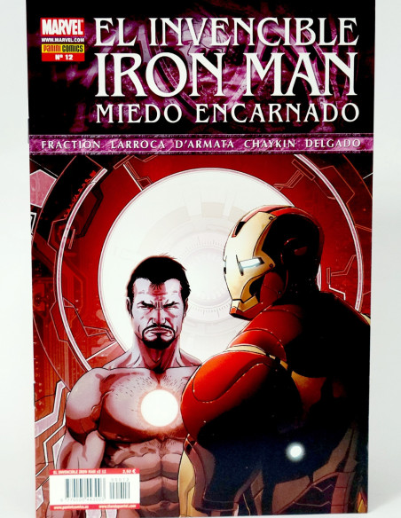CÓMIC EL INVENCIBLE IRON MAN 12 MIEDO ENCARNADO PANINI MARVEL GRAPA DE KIOSCO