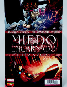 CÓMIC MIEDO ENCARNADO 5 LIBRO QUINTO PANINI MARVEL GRAPA...